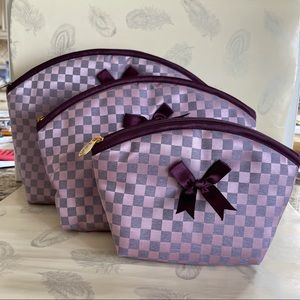 Cosmetic pouches-set of 3